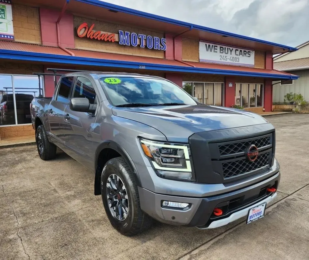 Gray 2023 Nissan Titan PRO-4X for sale in Lihue, HI