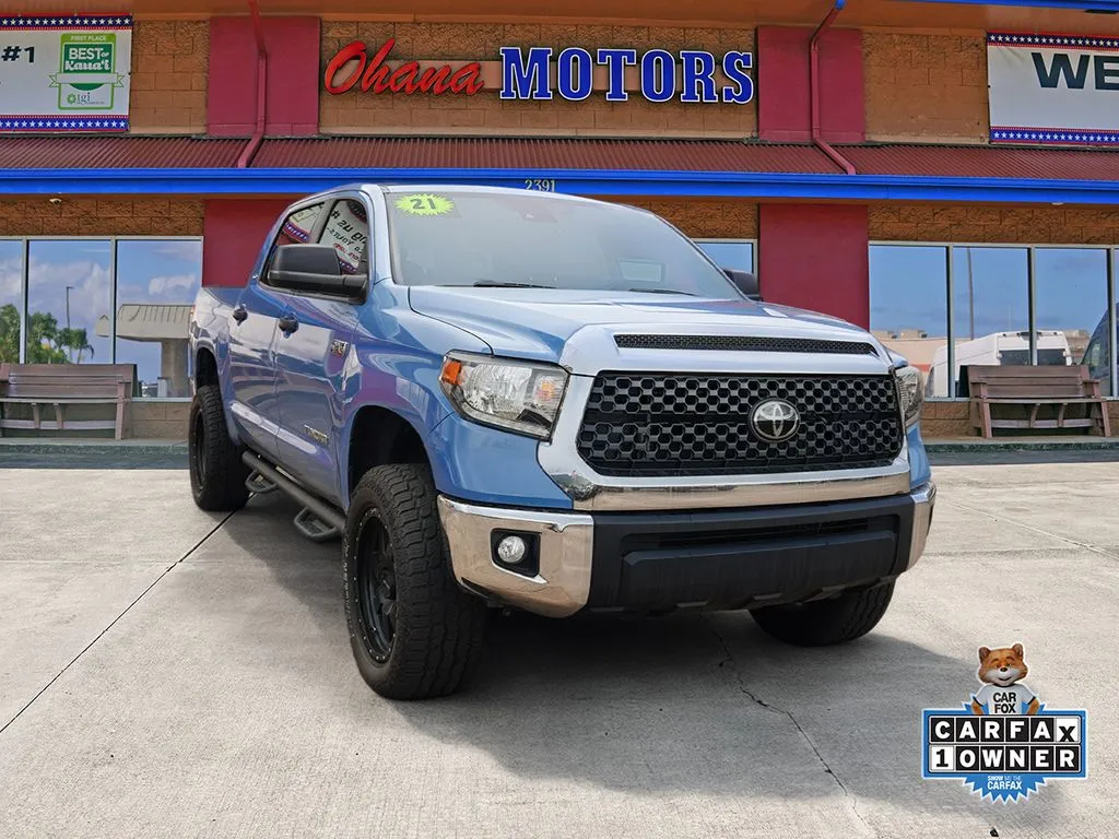 Blue 2021 Toyota Tundra SR5 for sale in Lihue, HI