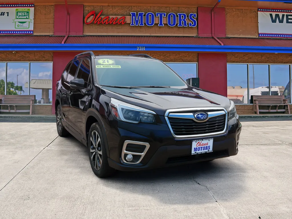 Black 2021 Subaru Forester Limited for sale in Lihue, HI