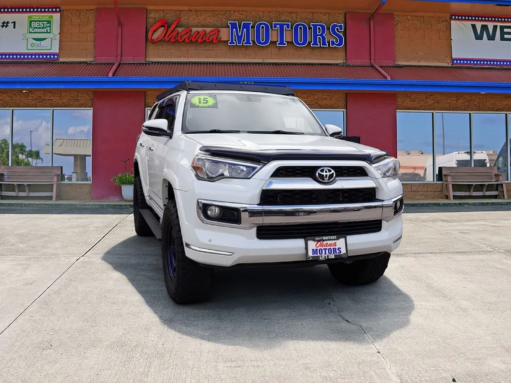 White 2015 Toyota 4Runner Limited for sale in Lihue, HI