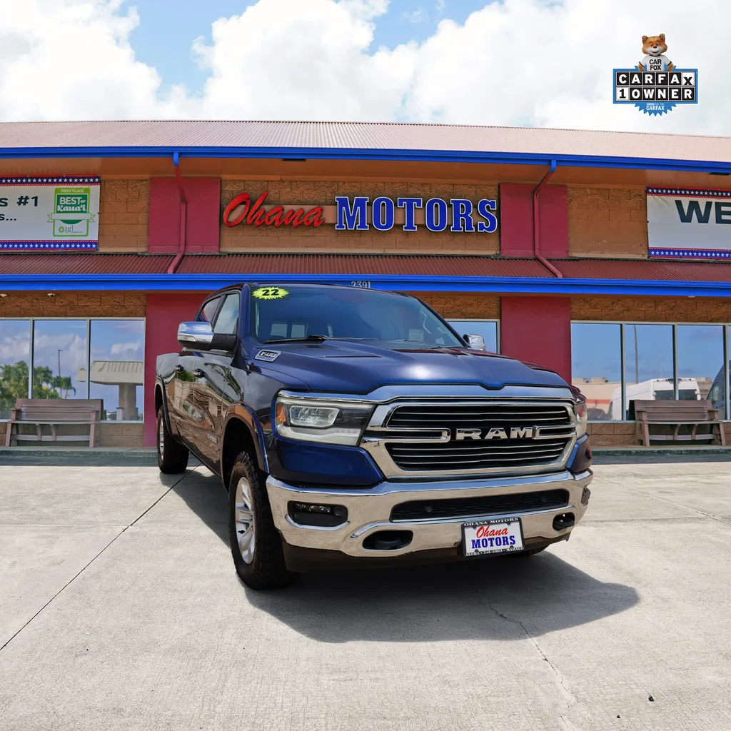 Blue 2022 Ram 1500 Laramie for sale in Lihue, HI