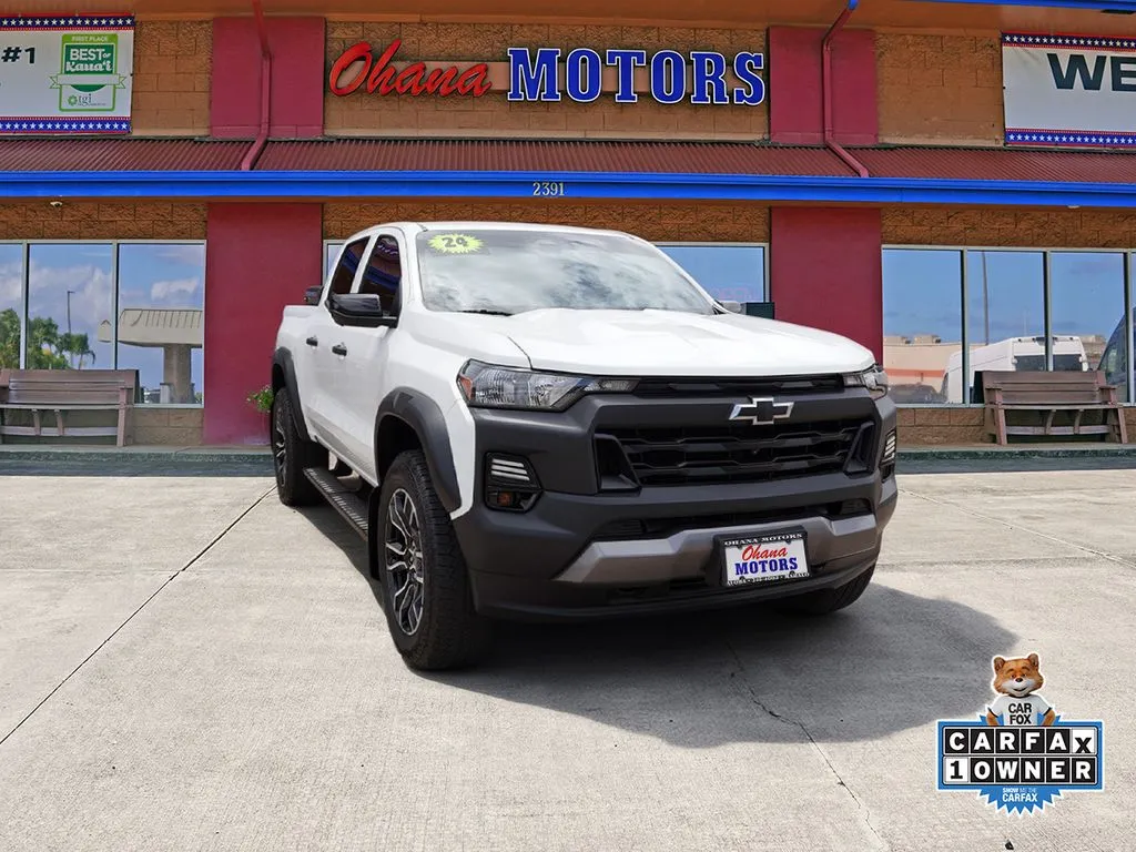 White 2024 Chevrolet Colorado Trail Boss for sale in Lihue, HI