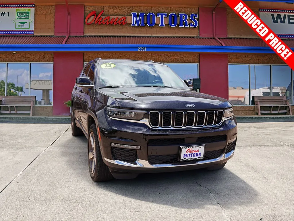 Black 2022 Jeep Grand Cherokee L Limited for sale in Lihue, HI
