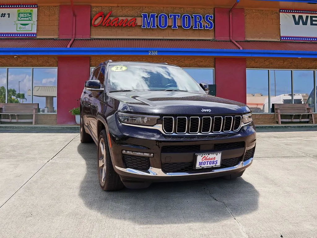 Black 2022 Jeep Grand Cherokee L Limited for sale in Lihue, HI
