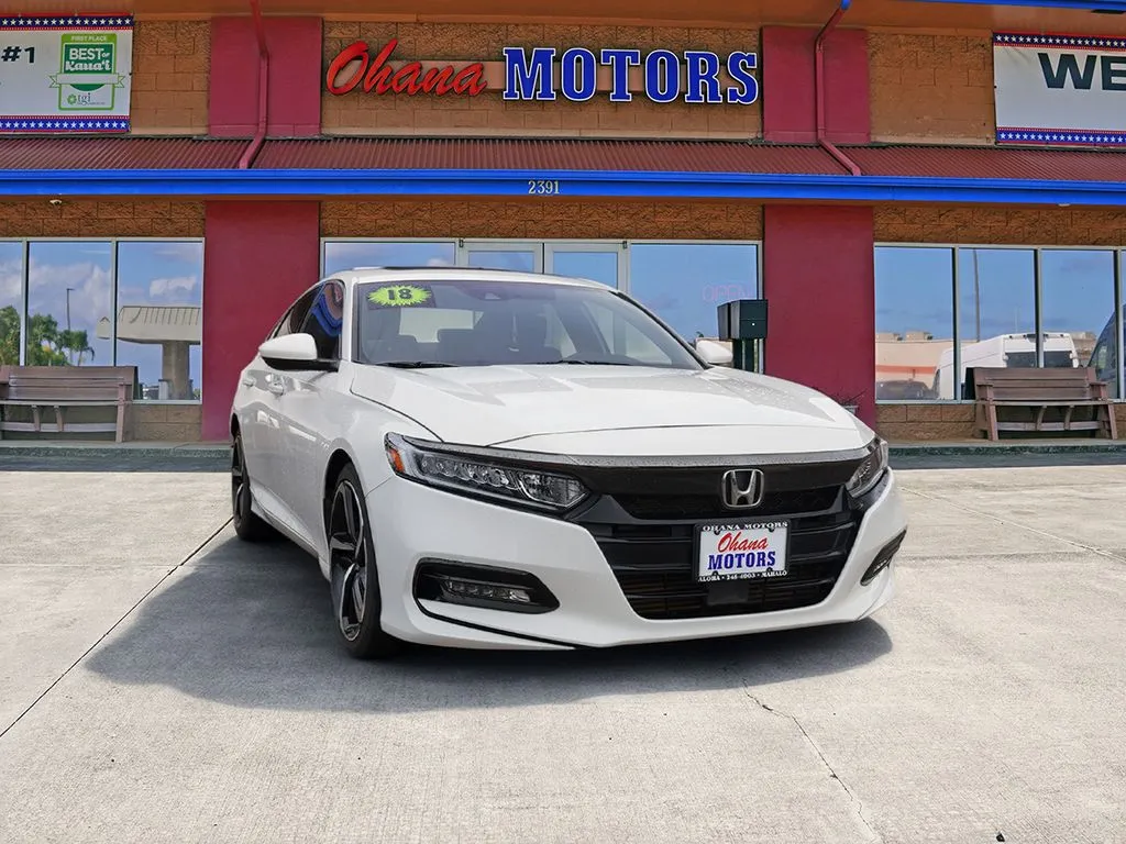 2018 Honda Accord Sport 2.0T at Ohana Motors, photo 1
