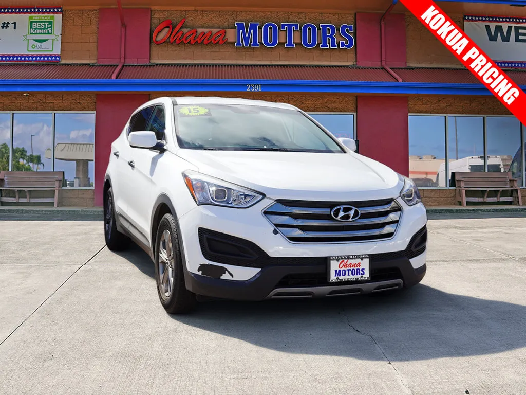 White 2015 Hyundai Santa Fe Sport for sale in Lihue, HI