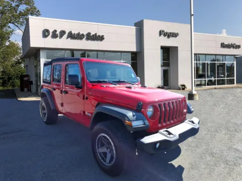Red 2018 Jeep Wrangler Unlimited Sport S for sale in Greenville, KY