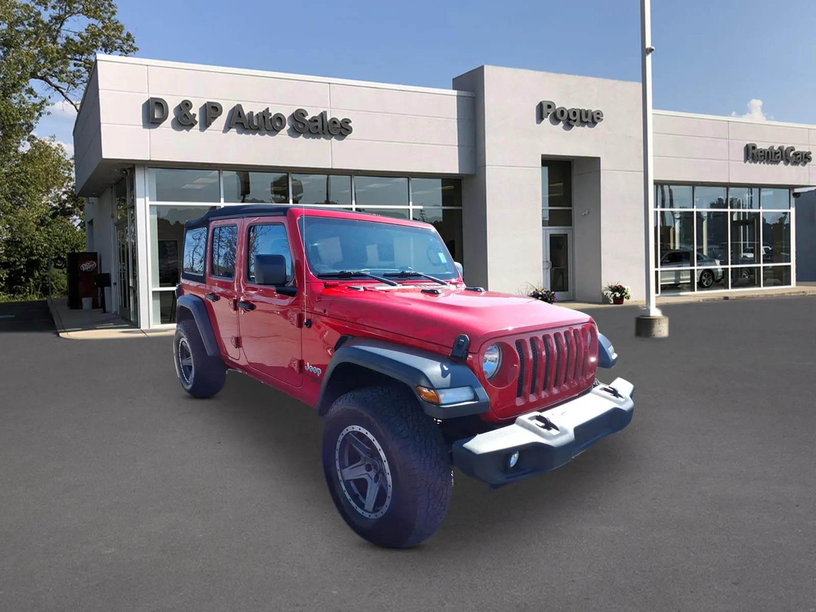 Red 2018 Jeep Wrangler Unlimited Sport S for sale in Greenville, KY