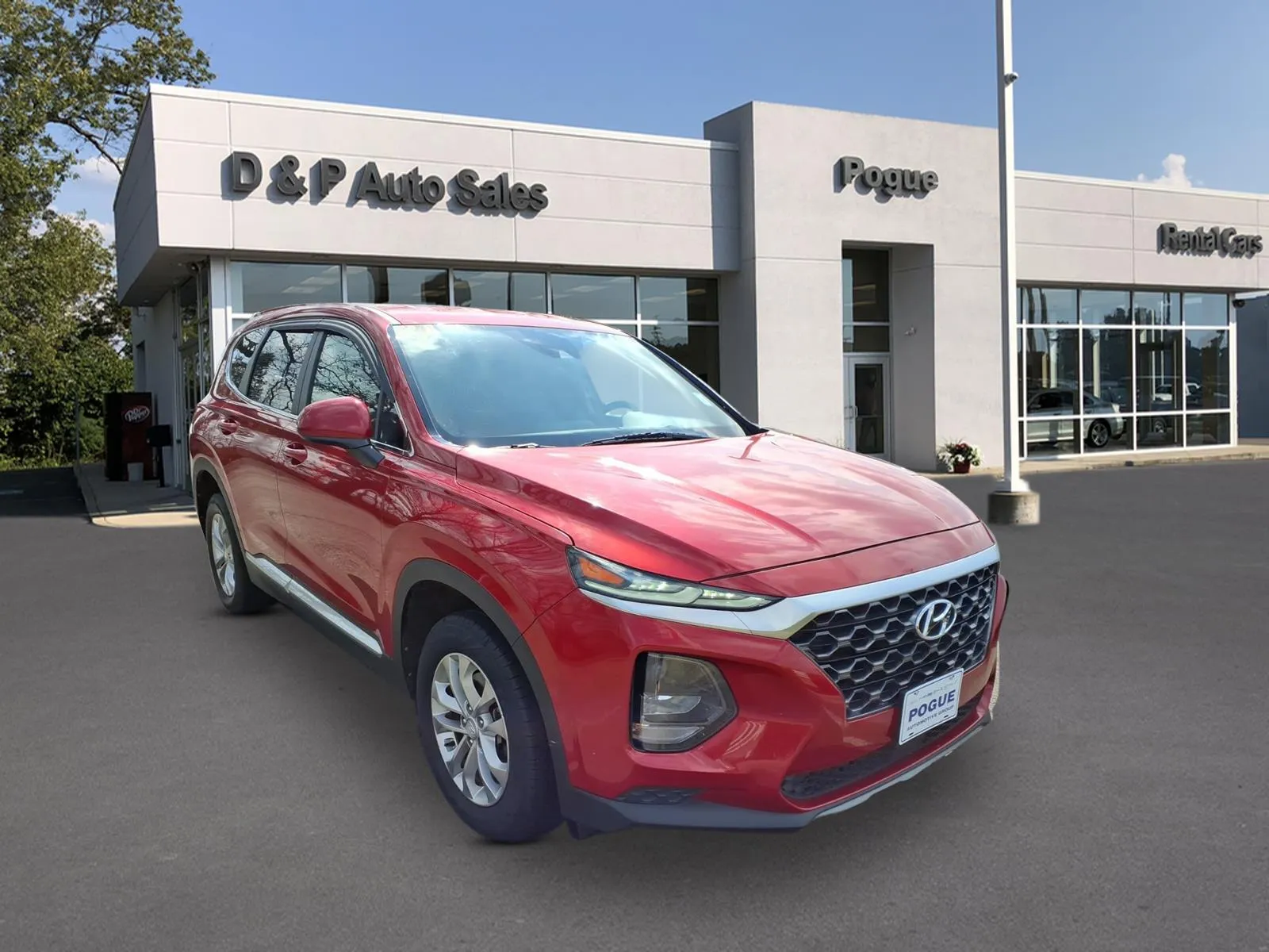Red 2019 Hyundai Santa Fe SE for sale in Greenville, KY