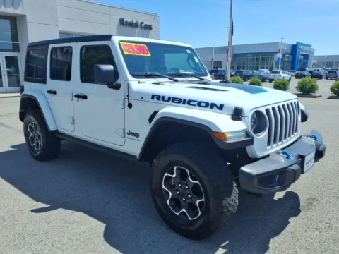 White 2023 Jeep Wrangler Rubicon 4xe for sale in Greenville, KY