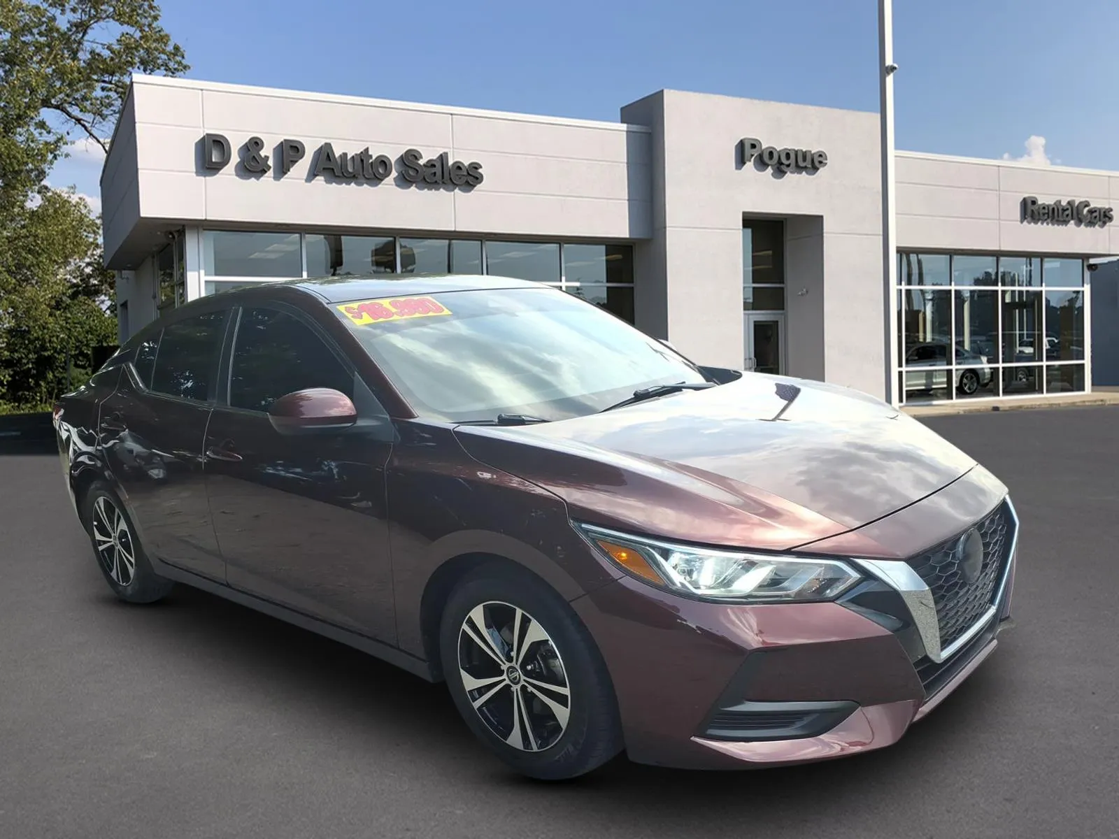 Red 2022 Nissan Sentra SV for sale in Greenville, KY