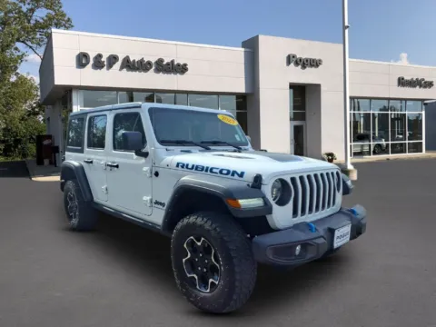 White 2023 Jeep Wrangler Rubicon 4xe for sale in Greenville, KY