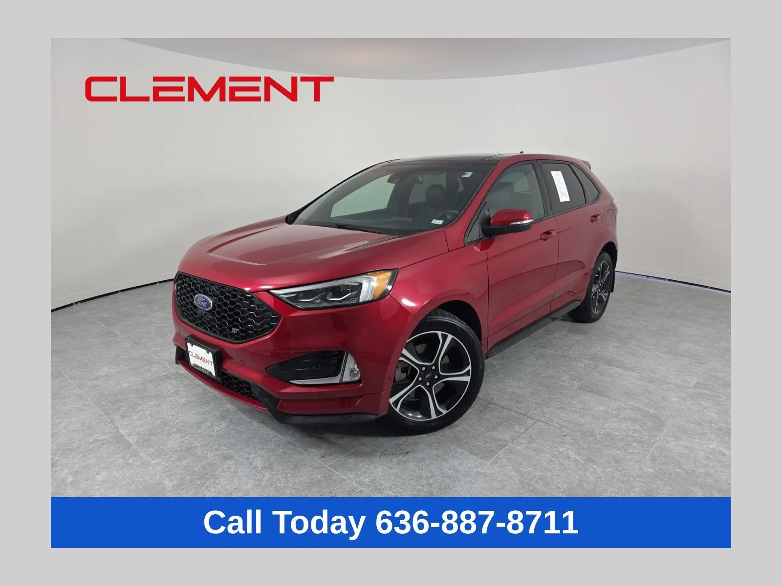 Red 2021 Ford Edge ST for sale in Wentzville, MO