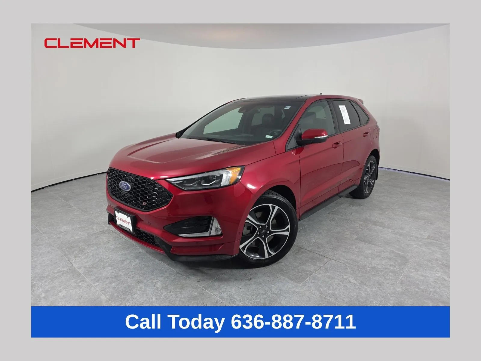 Red 2021 Ford Edge ST for sale in Wentzville, MO