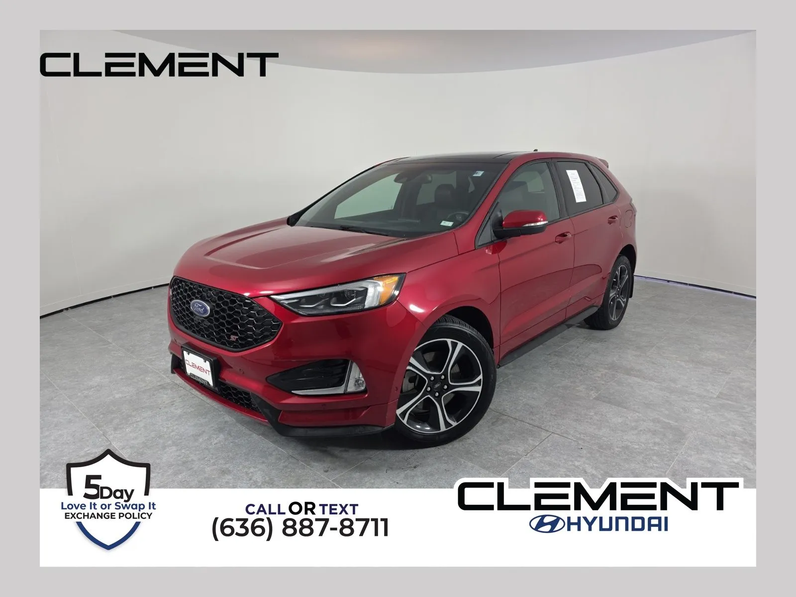 Red 2021 Ford Edge ST for sale in Wentzville, MO
