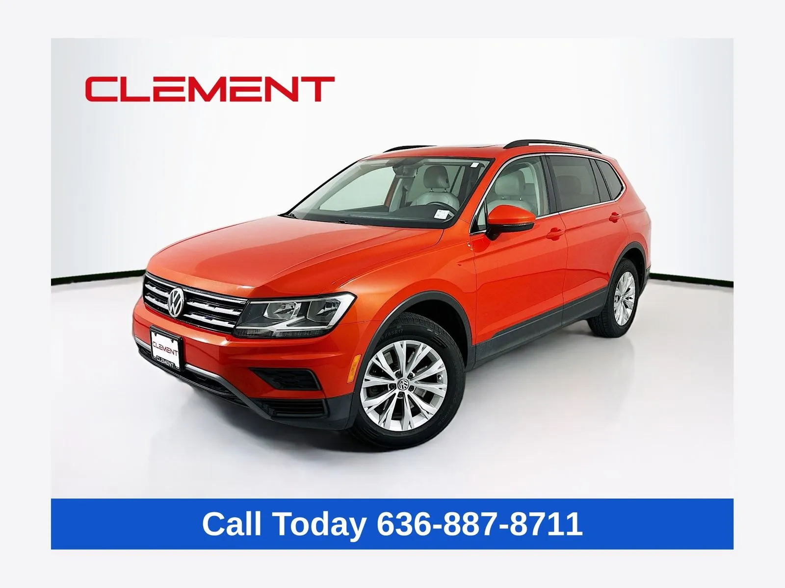 Orange 2019 Volkswagen Tiguan 2.0T SE for sale in Wentzville, MO