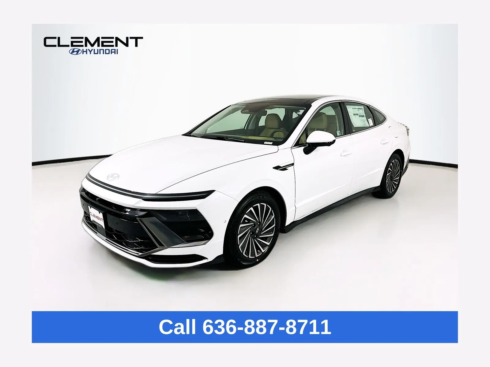 White 2026 Hyundai Sonata Hybrid Limited for sale in Wentzville, MO