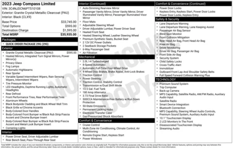Photos of 2023 Jeep Compass Limited for sale in Wentzville, MO at Clement Hyundai