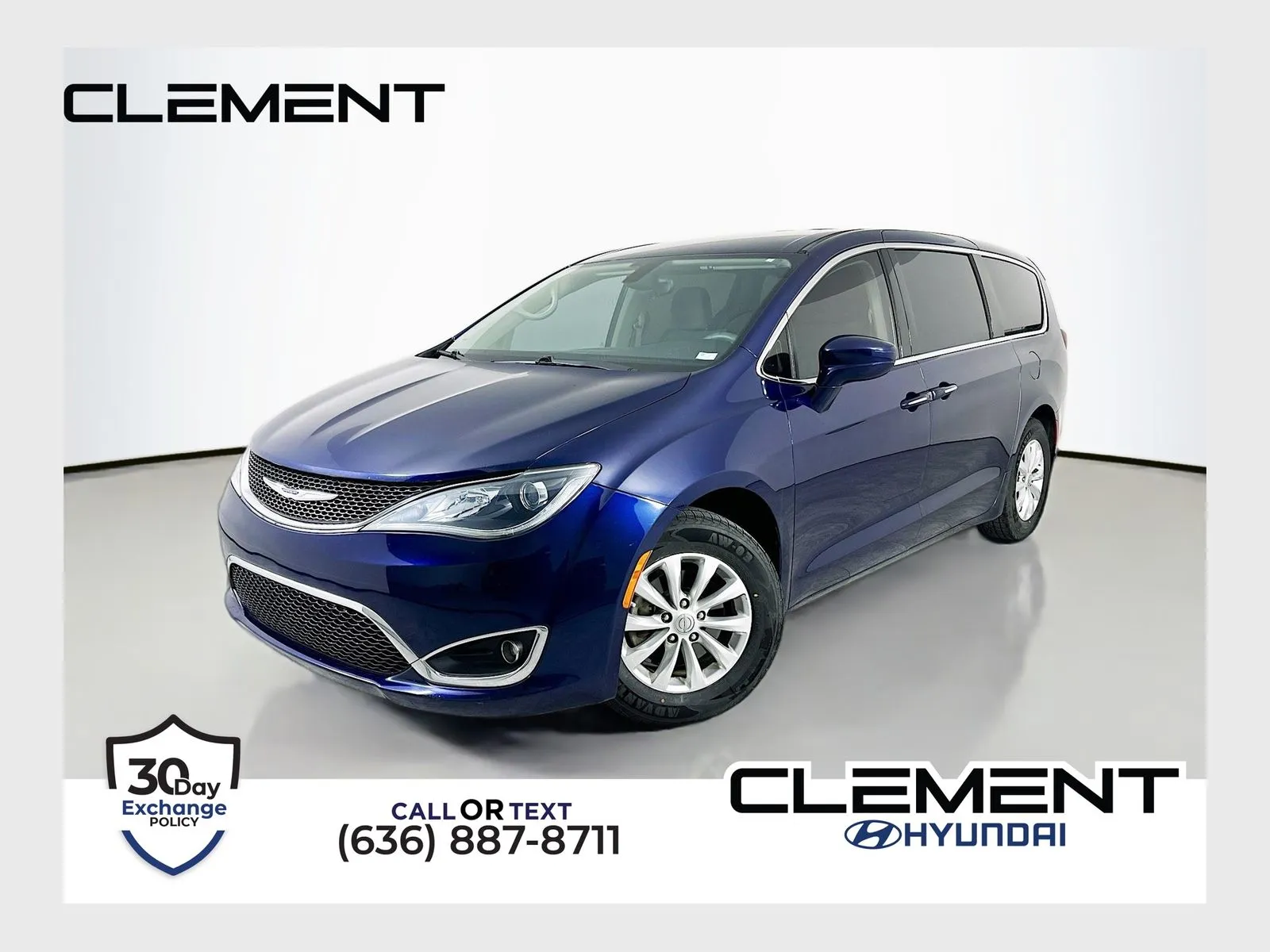 Blue 2018 Chrysler Pacifica Touring Plus for sale in Wentzville, MO