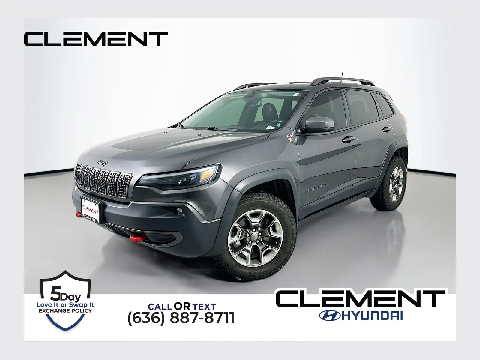 Gray 2019 Jeep Cherokee Trailhawk for sale in Wentzville, MO