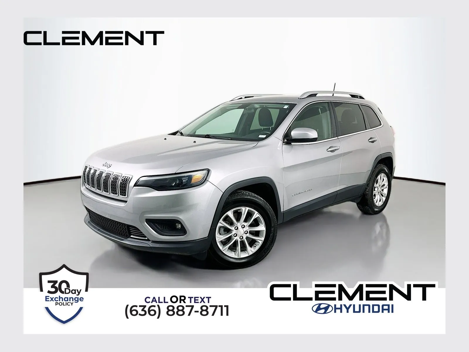 Silver 2019 Jeep Cherokee Latitude for sale in Wentzville, MO