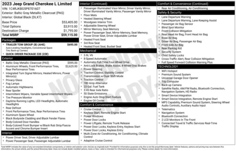 Photos of 2023 Jeep Grand Cherokee L Limited for sale in Wentzville, MO at Clement Hyundai