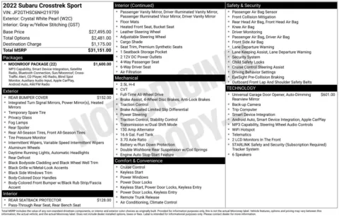 Photos of 2022 Subaru Crosstrek Sport for sale in Wentzville, MO at Clement Hyundai