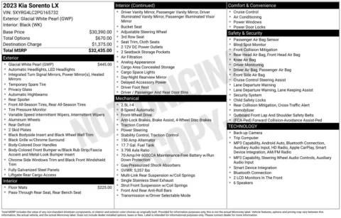 Photos of 2023 Kia Sorento LX for sale in Wentzville, MO at Clement Hyundai