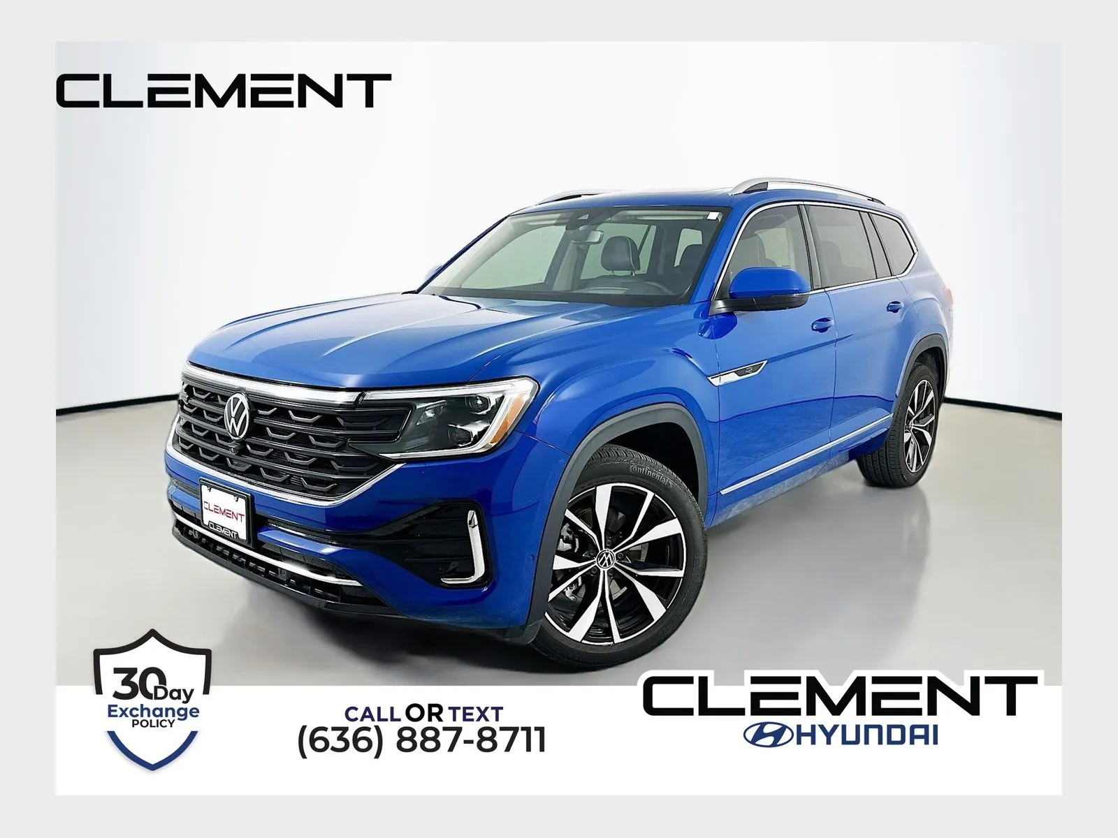 Blue 2025 Volkswagen Atlas 2.0T SEL Premium R-Line for sale in Wentzville, MO