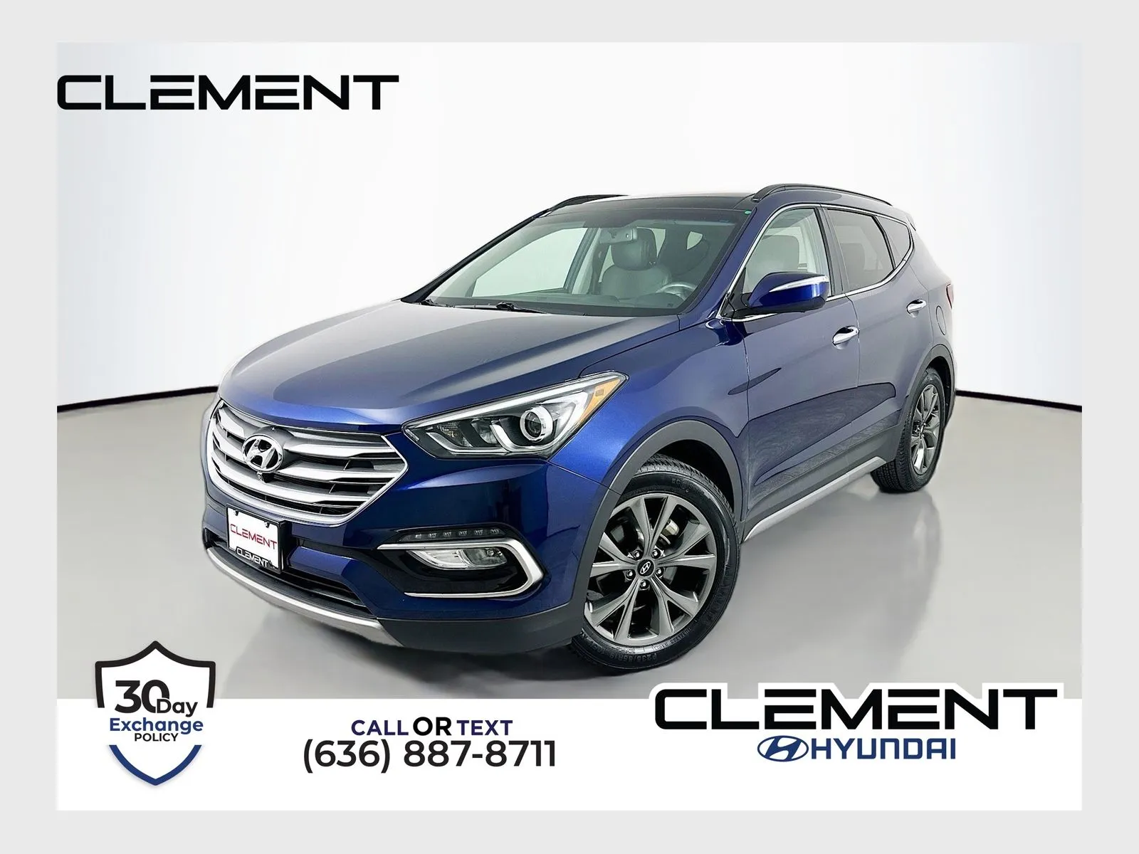 Blue 2018 Hyundai Santa Fe Sport 2.0T Ultimate for sale in Wentzville, MO