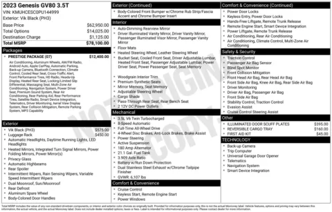 Photos of 2023 Genesis GV80 3.5T for sale in Wentzville, MO at Clement Hyundai
