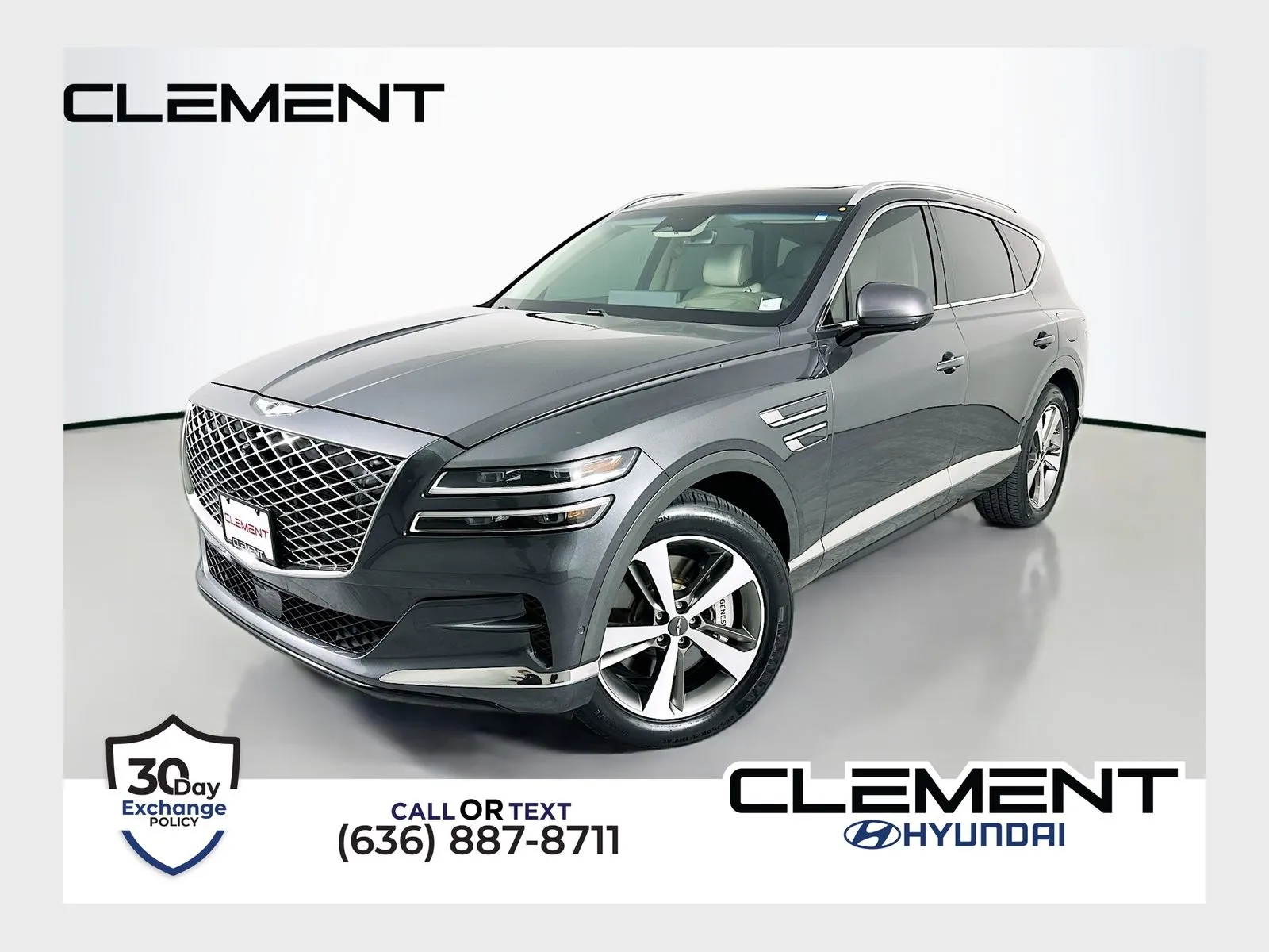 Gray 2023 Genesis GV80 3.5T Advanced + for sale in Wentzville, MO