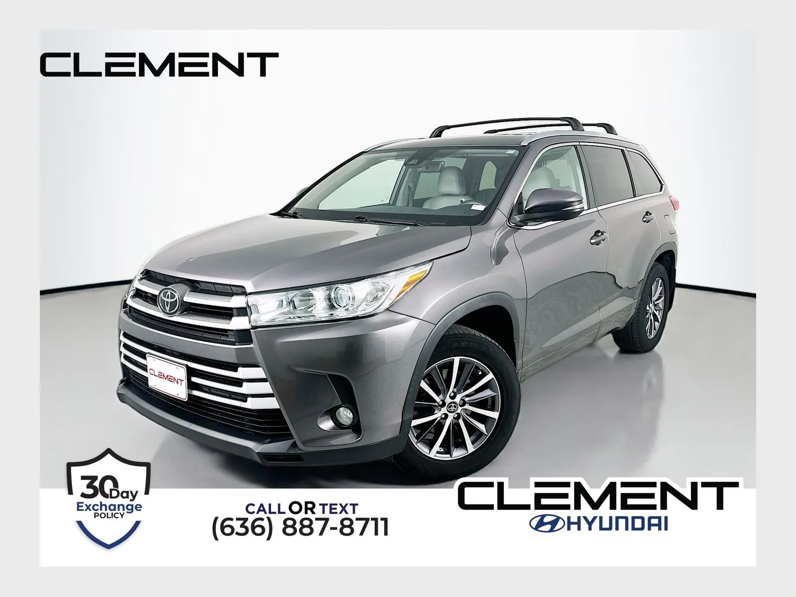 Gray 2018 Toyota Highlander XLE for sale in Wentzville, MO