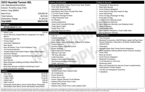 Photos of 2023 Hyundai Tucson SEL for sale in Wentzville, MO at Clement Hyundai