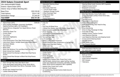 Photos of 2024 Subaru Crosstrek Sport for sale in Wentzville, MO at Clement Hyundai