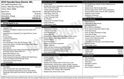 Photos of 2024 Hyundai Kona Electric SEL for sale in Wentzville, MO at Clement Hyundai