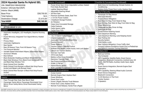 Photos of 2024 Hyundai Santa Fe Hybrid SEL for sale in Wentzville, MO at Clement Hyundai