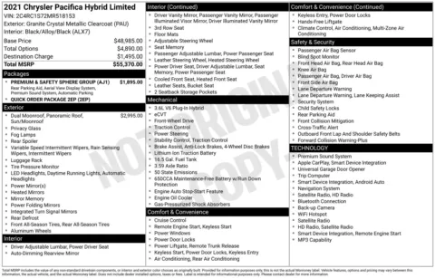 Photos of 2021 Chrysler Pacifica Hybrid Limited for sale in Wentzville, MO at Clement Hyundai