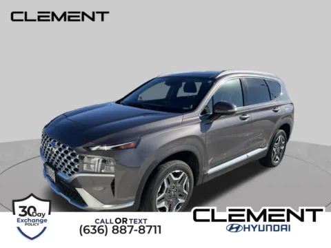Gray 2022 Hyundai Santa Fe Hybrid SEL Premium for sale in Wentzville, MO