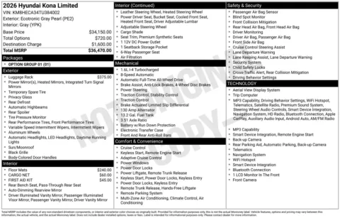 Photos of 2026 Hyundai Kona Limited for sale in Wentzville, MO at Clement Hyundai