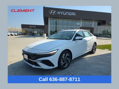 White 2025 Hyundai Elantra Hybrid Limited for sale in Wentzville, MO