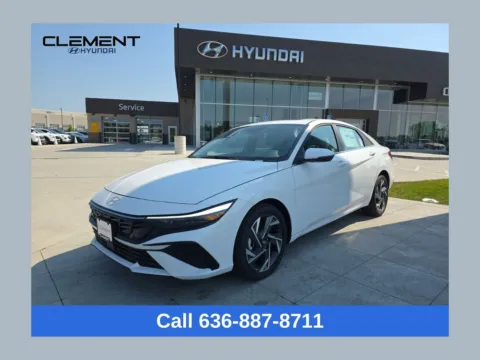 White 2025 Hyundai Elantra Hybrid Limited for sale in Wentzville, MO
