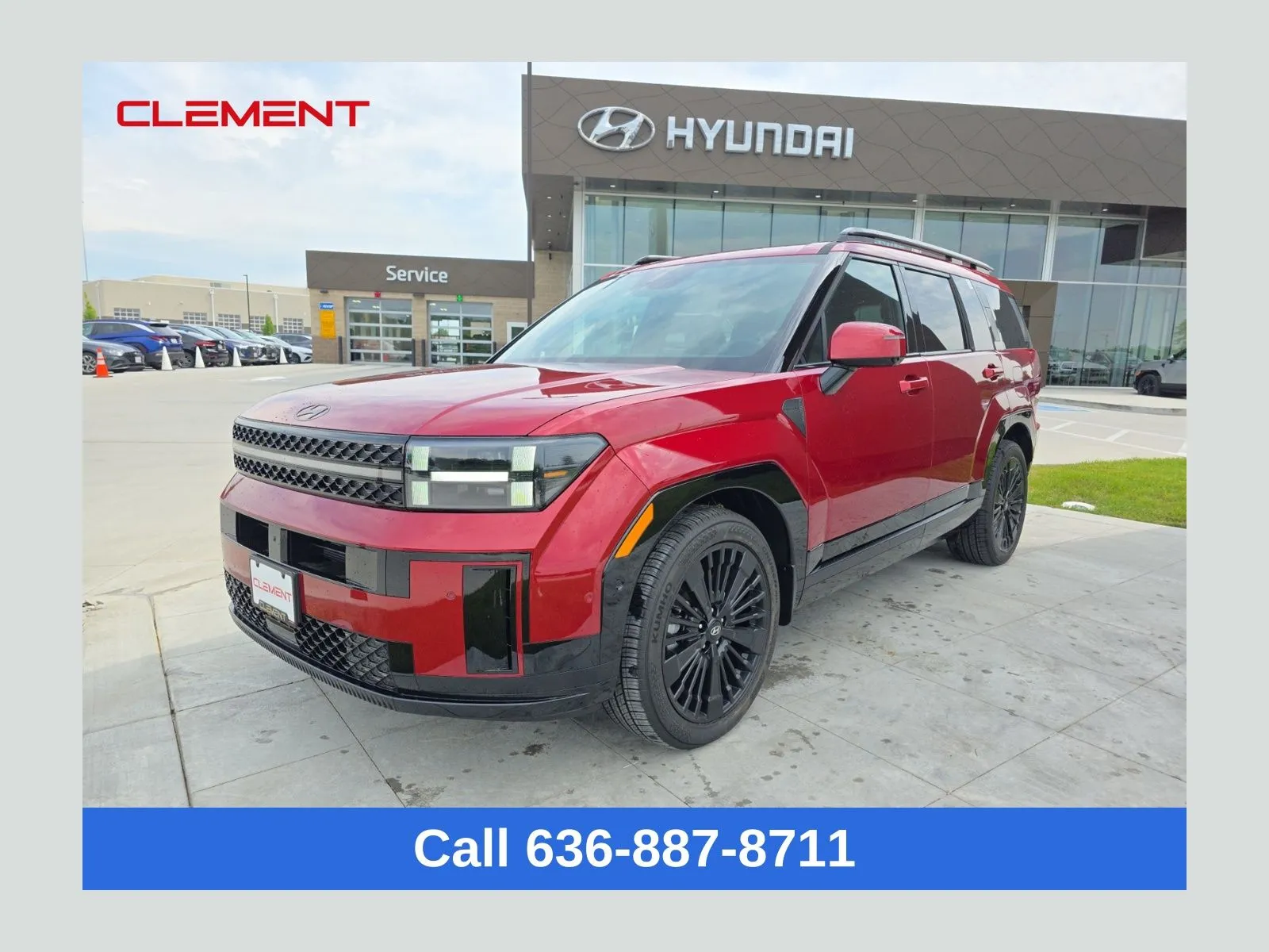 Red 2025 Hyundai Santa Fe Hybrid Calligraphy for sale in Wentzville, MO