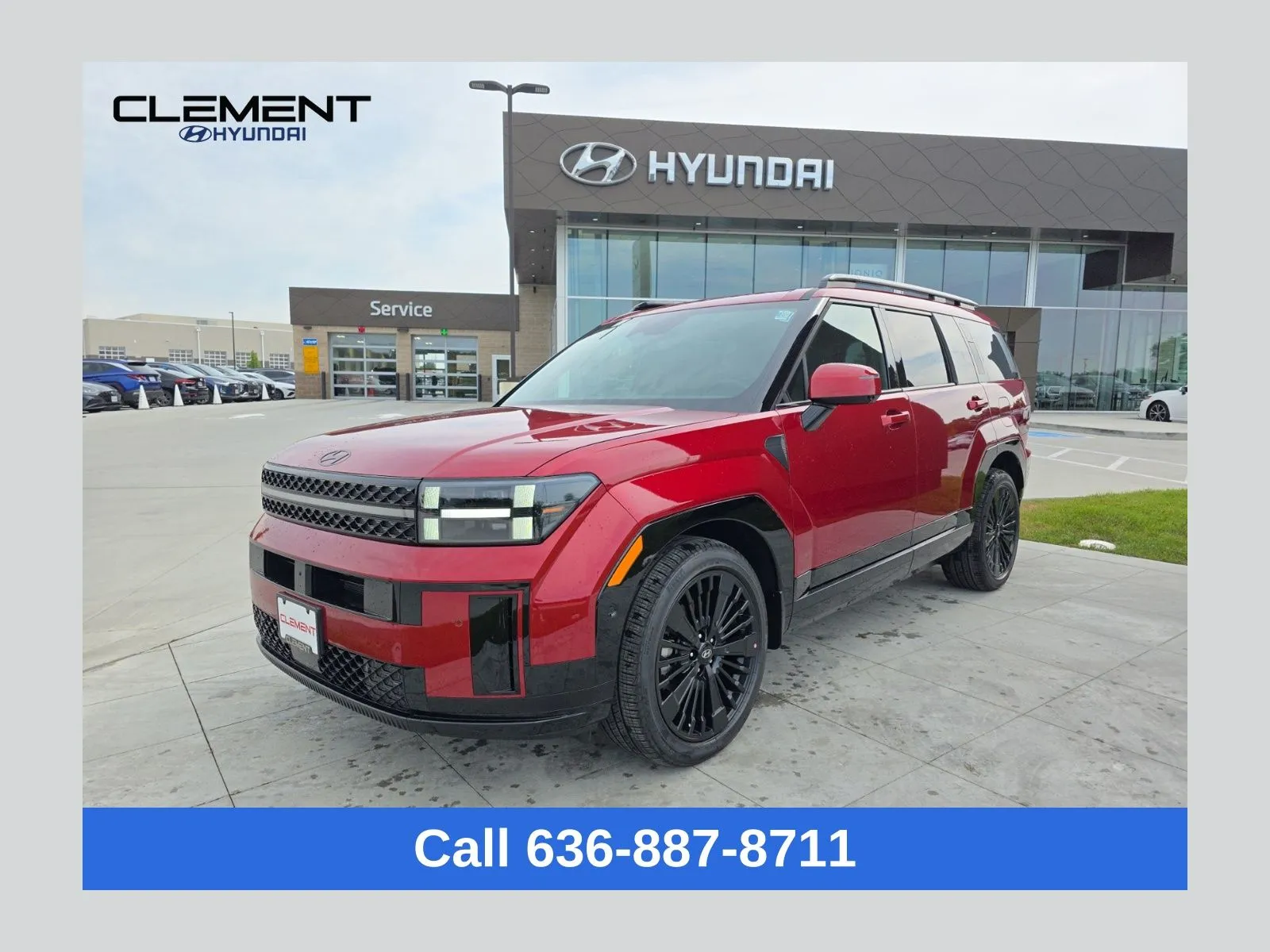 Red 2025 Hyundai Santa Fe Hybrid Calligraphy for sale in Wentzville, MO