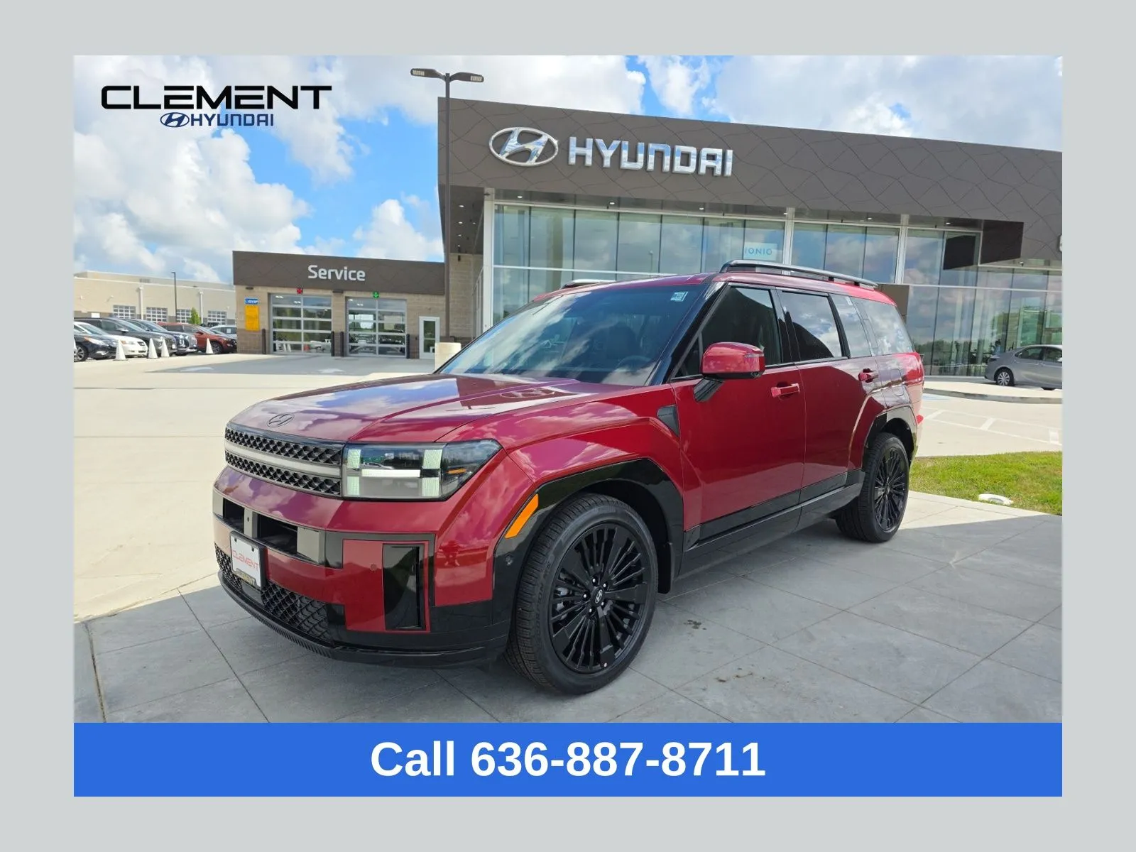 Red 2025 Hyundai Santa Fe Hybrid Calligraphy for sale in Wentzville, MO