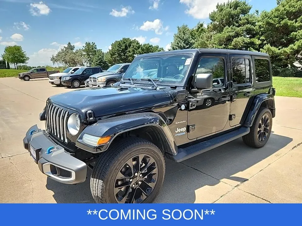 Black 2022 Jeep Wrangler Unlimited Sahara 4xe for sale in Wentzville, MO