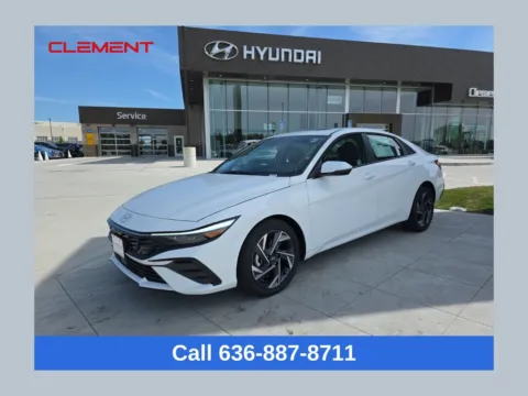 White 2025 Hyundai Elantra Limited for sale in Wentzville, MO