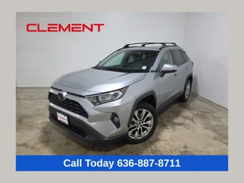 Silver 2021 Toyota RAV4 XLE Premium for sale in Wentzville, MO