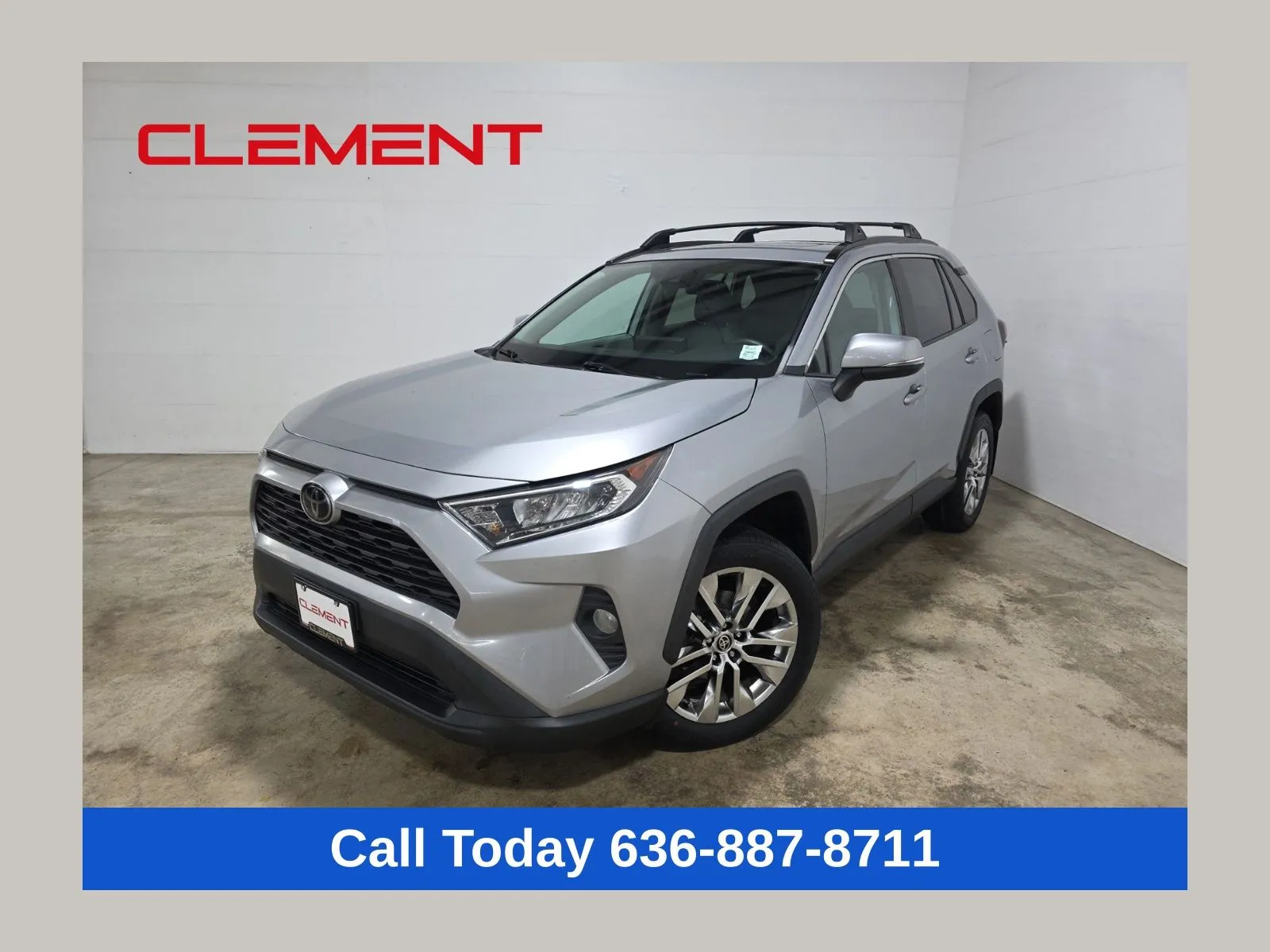 Silver 2021 Toyota RAV4 XLE Premium for sale in Wentzville, MO
