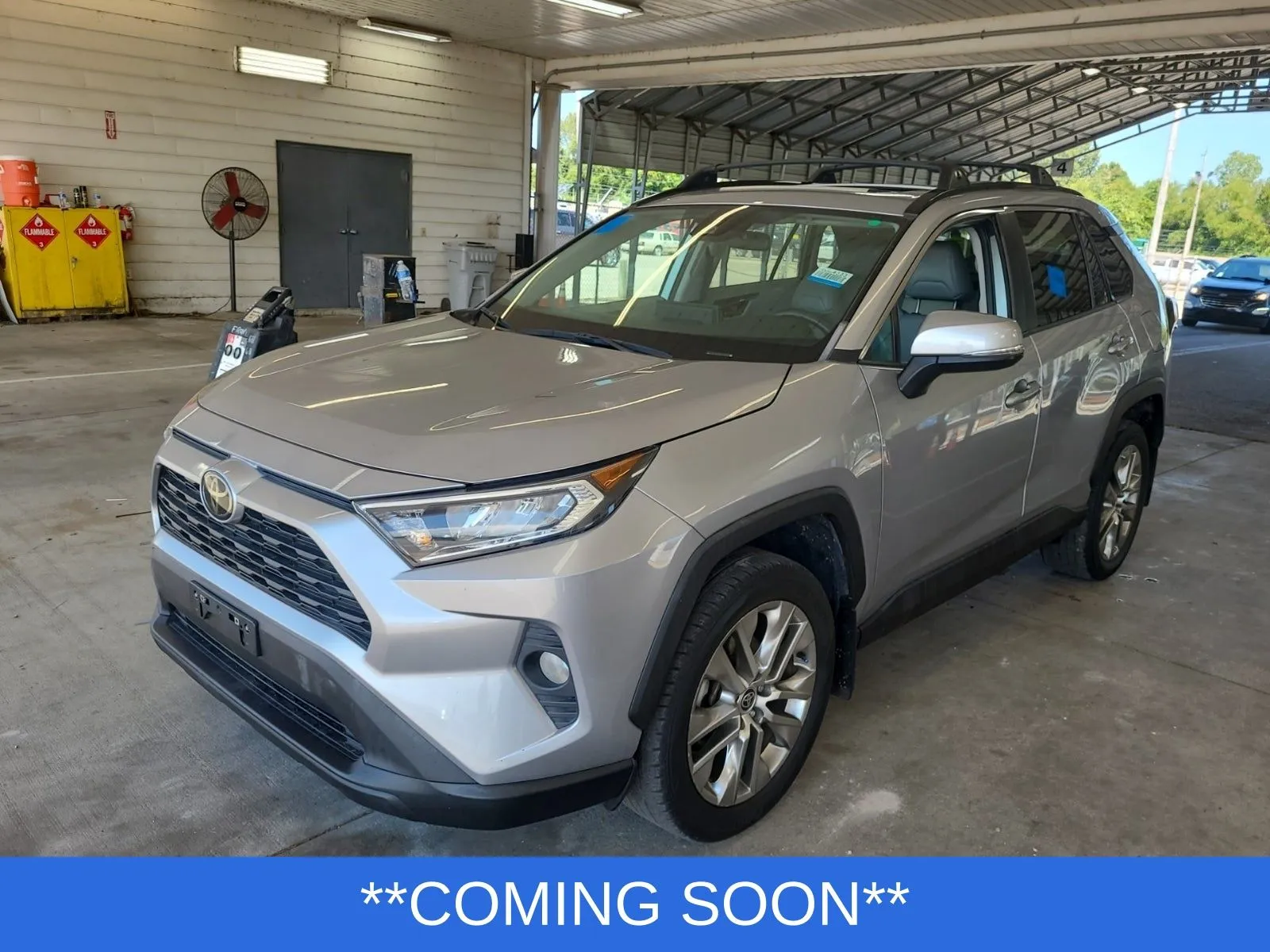 Silver 2021 Toyota RAV4 XLE Premium for sale in Wentzville, MO